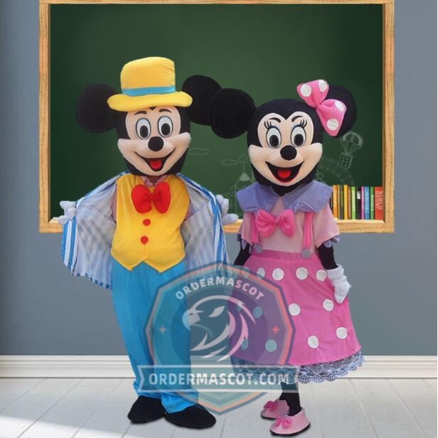 Happy Mickey & Minnie Mascot Costume