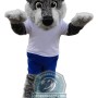 Realistic Wolf Mascot Costume