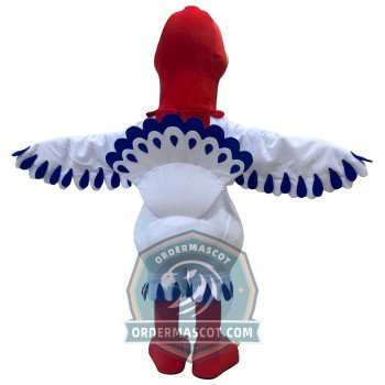 White Turkey Mascot Costume