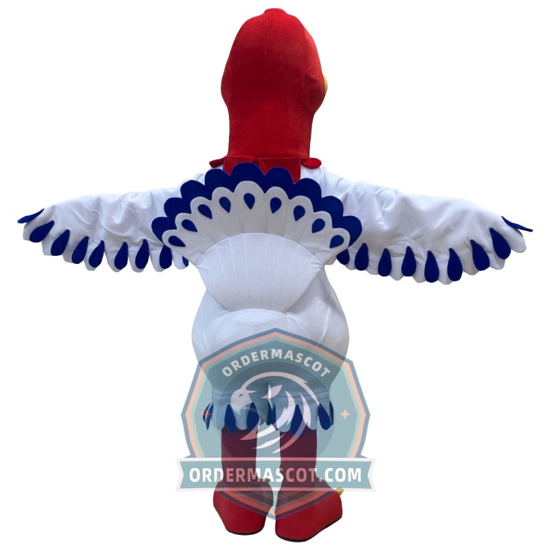 White Turkey Mascot Costume