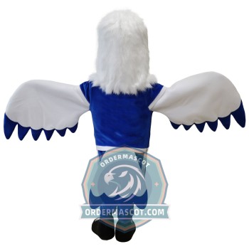 Deluxe White Eagle Mascot Costume