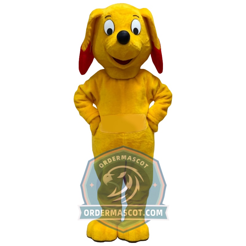 Deluxe Yellow Dog Mascot Costume
