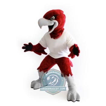 Fierce Red Eagle Hawk Mascot Costume