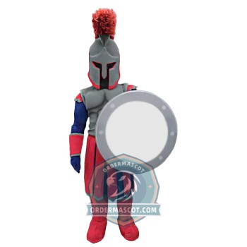 Red & Grey Knight Mascot Costume