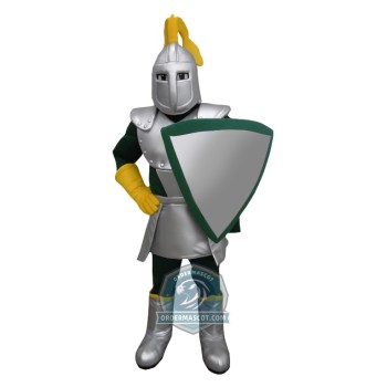 Silver Knight Mascot Costume