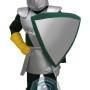 Silver Knight Mascot Costume