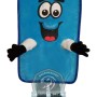 Blue Mattress Mascot Costume