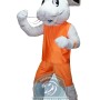 Sport White Rabbit Mascot Costume