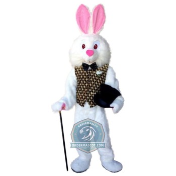 Realistic Easter Bunny Mascot Costume