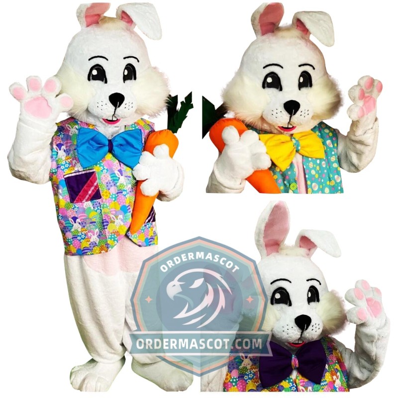 Happy Easter Bunny Mascot Costume
