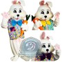Happy Easter Bunny Mascot Costume