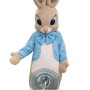 Blue Jacket Easter Bunny Mascot Costume