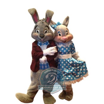 Mayor Clayton & Ms. Berry Easter Bunny Mascot Costume