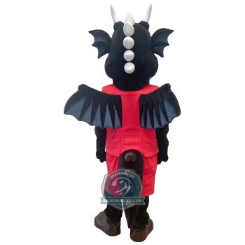 Black Dragon Mascot Costume
