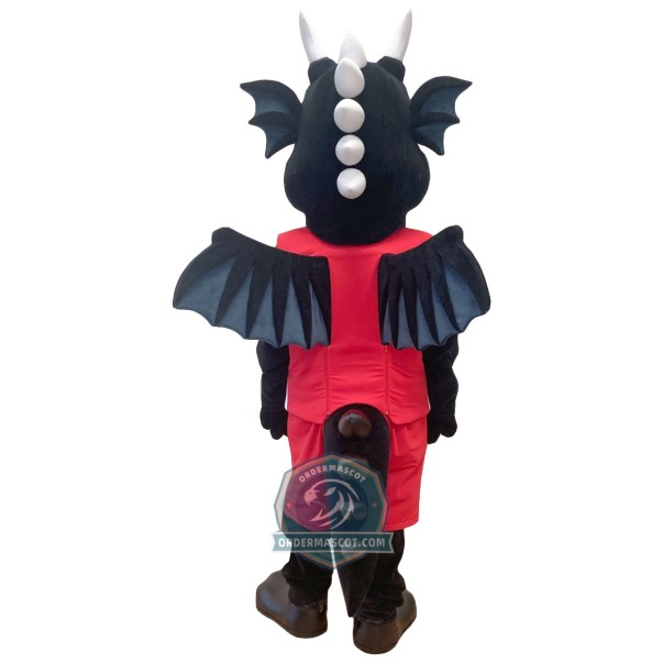 Black Dragon Mascot Costume