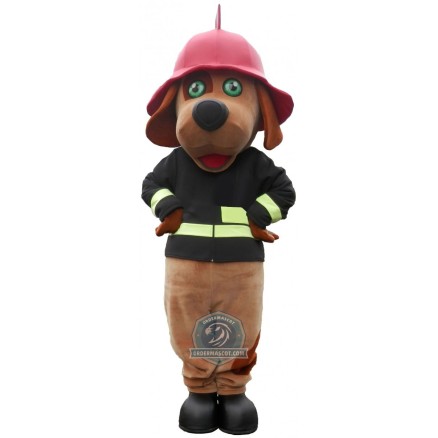 Fire Dog Mascot Costume For Adult
