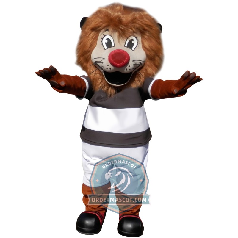 Happy Lightweight Lion Mascot Costume