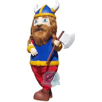 Realistic Viking Mascot Costume