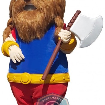 Realistic Viking Mascot Costume