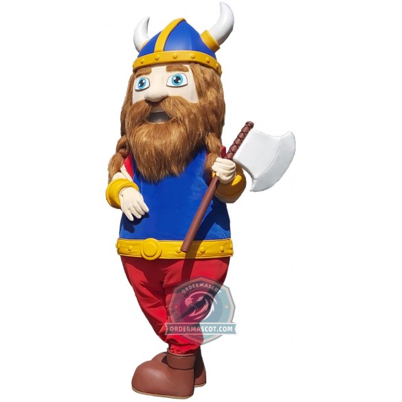 Realistic Viking Mascot Costume