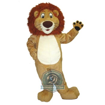 Friendly Lightweight Lion Mascot Costume