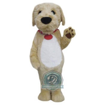 Golden Doodle Dog Mascot Costume