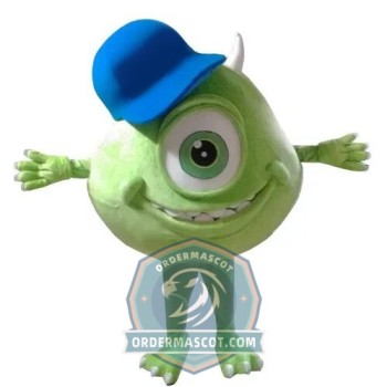 Realistic Mike Wazowski Mascot Costume