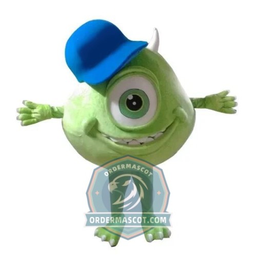 Realistic Mike Wazowski Mascot Costume