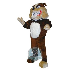 Realistic Bulldog Mascot Costume