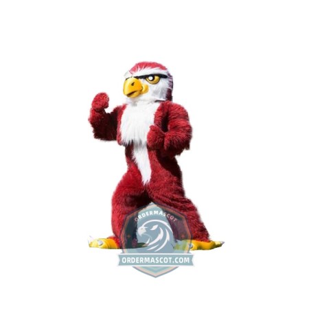 Fierce Red Eagle Mascot Costume