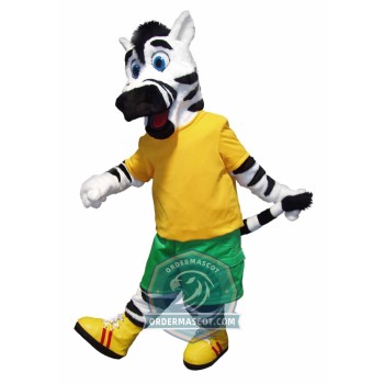 Friendly Zebra Mascot Costume