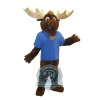 Realistic Moose Mascot Costume