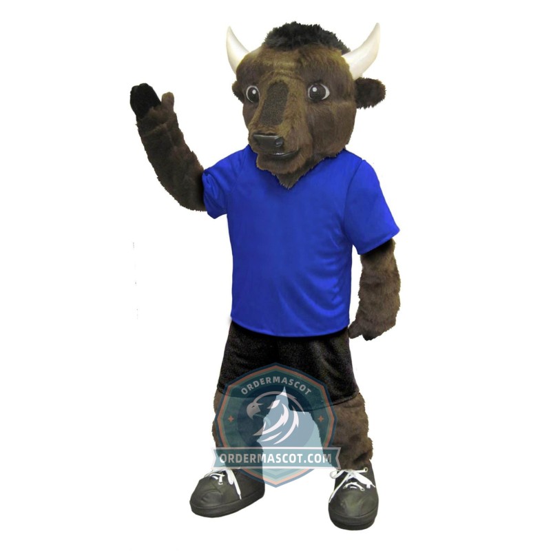 Sport Bison Mascot Costume