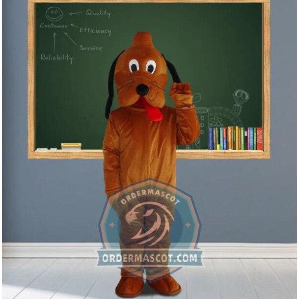 Plush Pluto Dog Mascot Costume