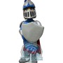 Grey & Blue Knight Mascot Costume