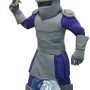 Puple & Grey Knight Mascot Costume