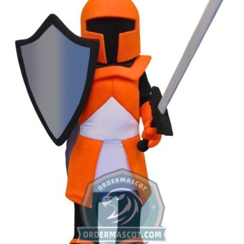 Orange Knight Mascot Costume