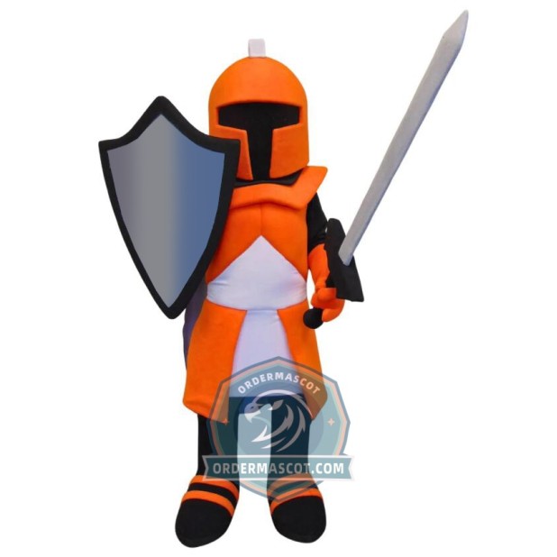 Orange Knight Mascot Costume