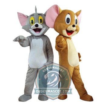 Happy Tom & Jerry Mascot Costume