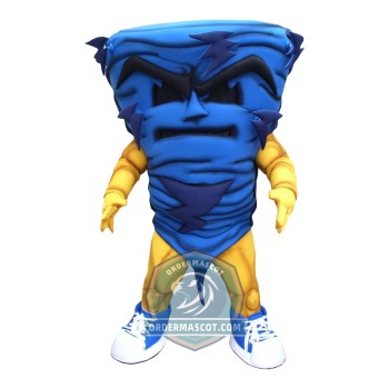 Blue Tornado Mascot Costume