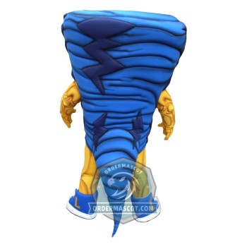 Blue Tornado Mascot Costume