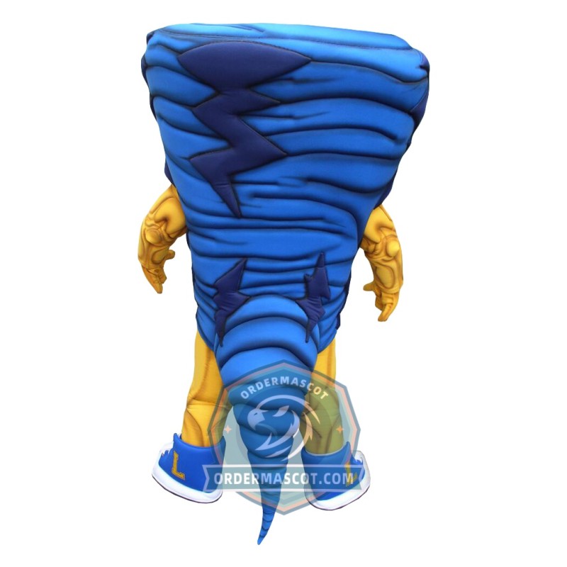 Blue Tornado Mascot Costume