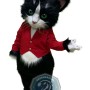 Black & White Cat Mascot Costume