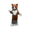 Brown & White Cat Mascot Costume