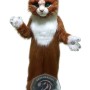 Brown & White Cat Mascot Costume