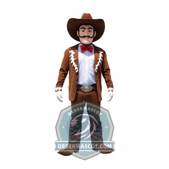 Realistic Cowboy Mascot Costume