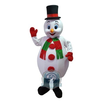 Deluxe Snowman Mascot Costume