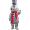 Realistic Snowman Mascot Costume