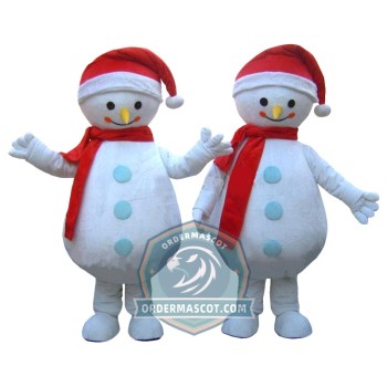 Christmas Snowman Mascot Costume