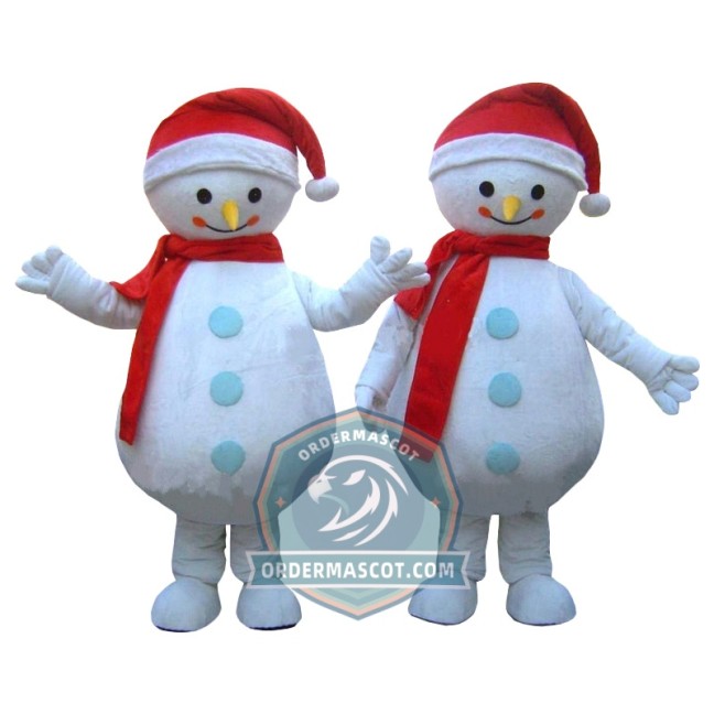 Christmas Snowman Mascot Costume